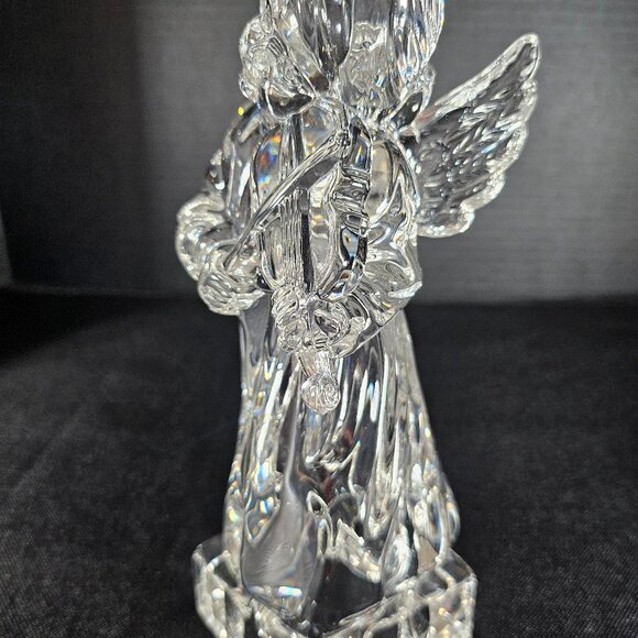 Vintage Mikasa Herald Collection Angelic Violin Angel Heavy Crystal Figurine - Picture 12 of 13